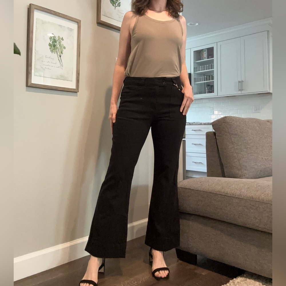 Chelsea & Violet Black Mini Flare Jeans 29